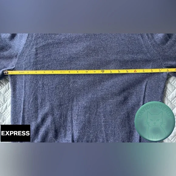 Blue Sweater Express size M - Picture 4 of 6